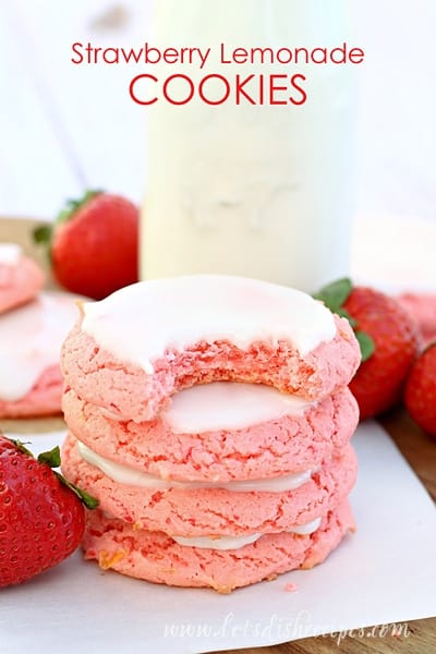 Strawberry Lemonade Cookies