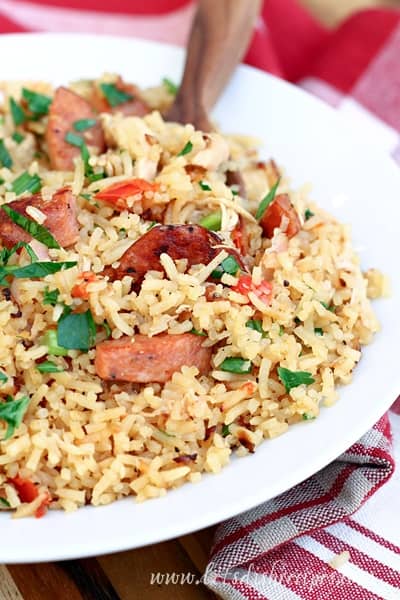 Rice Cooker Chicken and Sausage Jambalaya