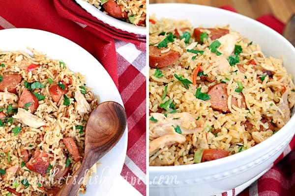 Rice Cooker Chicken and Sausage Jambalaya