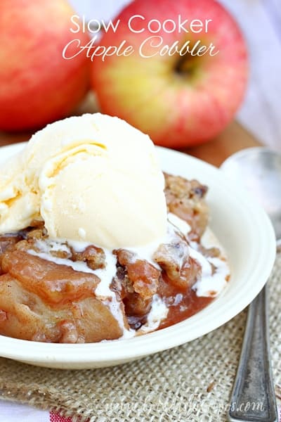 Slow Cooker Apple Cobbler