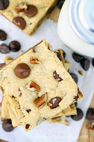 Cake Mix Peanut Butter Chocolate Nut Blondies