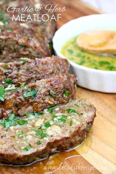 Meatloaf with herb and garlic