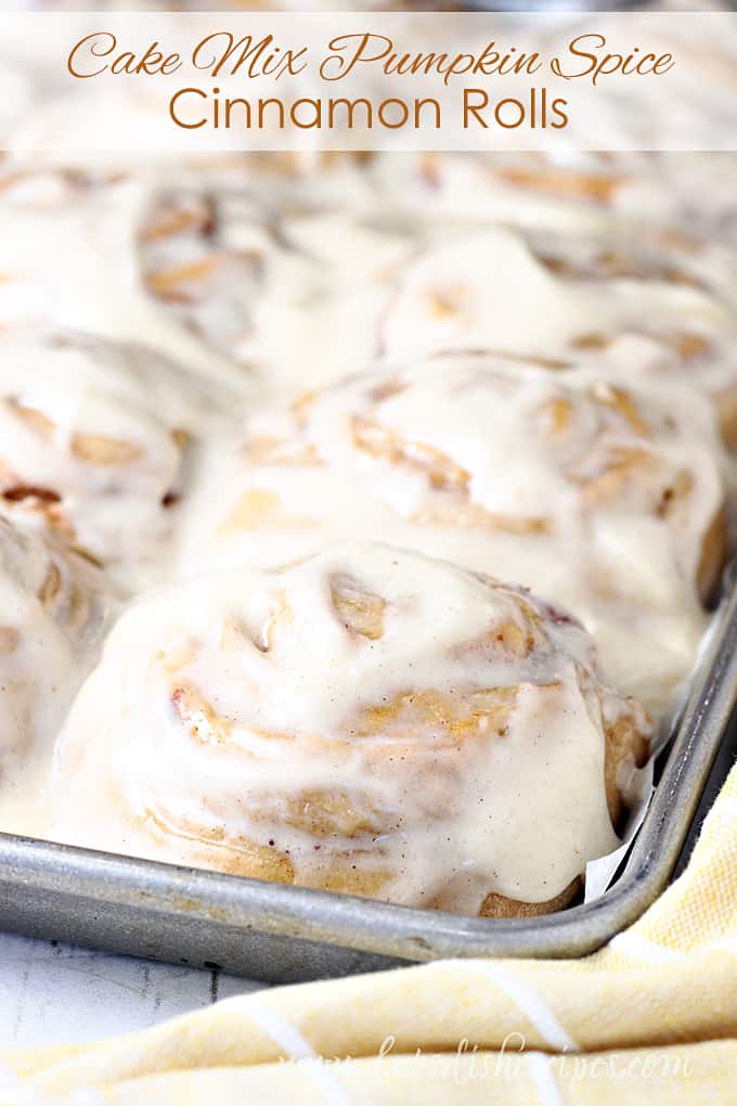 Cake Mix Pumpkin Spice Cinnamon Rolls