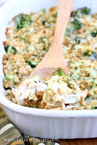 Chicken Stuffing and Swiss Bake