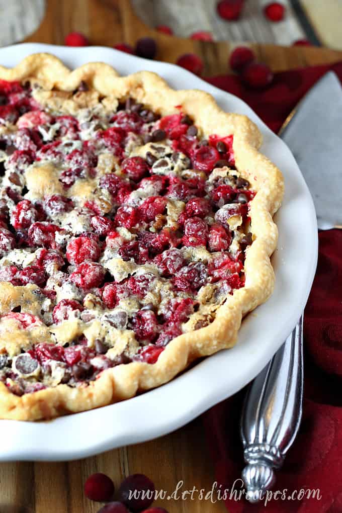 Cranberry Chocolate Pecan Pie