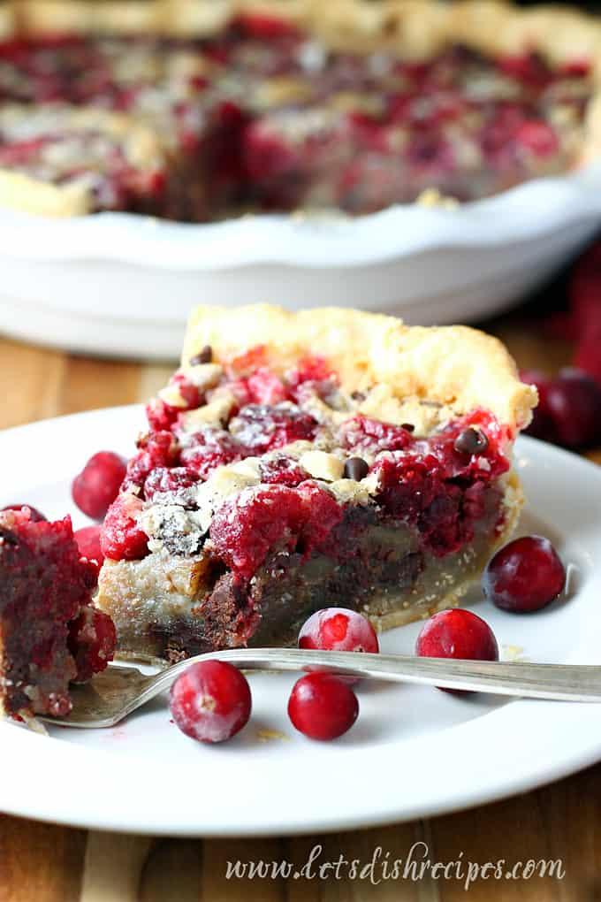 Cranberry Chocolate Pecan Pie