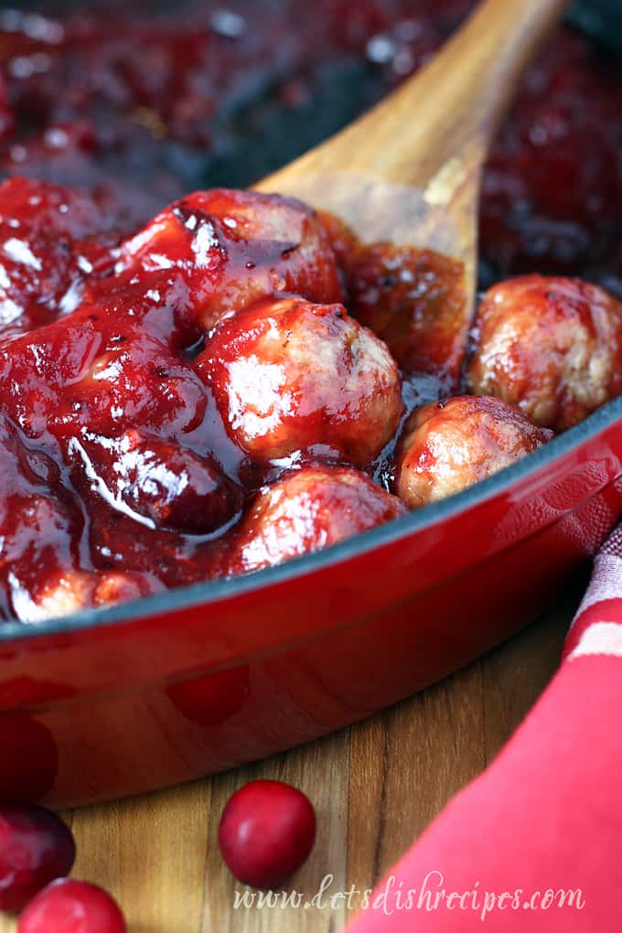 Quick Cranberry Glazed Meatballs