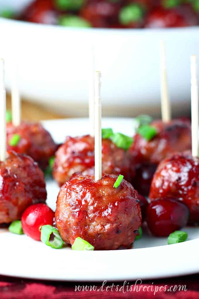 Quick Cranberry Glazed Meatballs