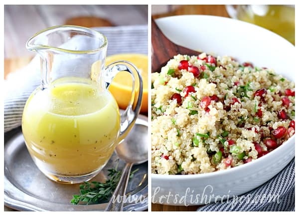 Quinoa Pomegranate Salad with Candied Pecans