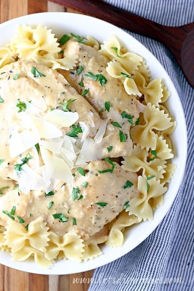 Creamy Slow Cooker Garlic Chicken