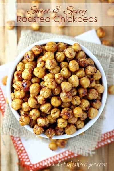 Sweet and Spicy Roasted Chickpeas