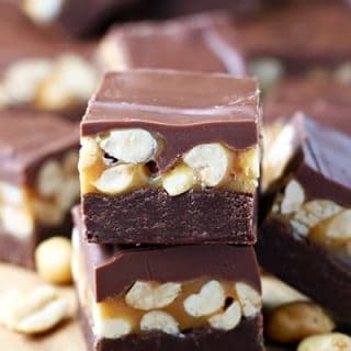 Snickers Candy Bar Fudge 1