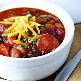 BBQ Smoked Sausage Chili 1