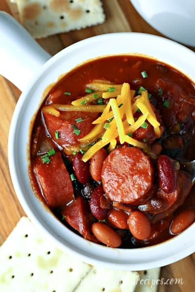 Barbecue Smoked Sausage Chili