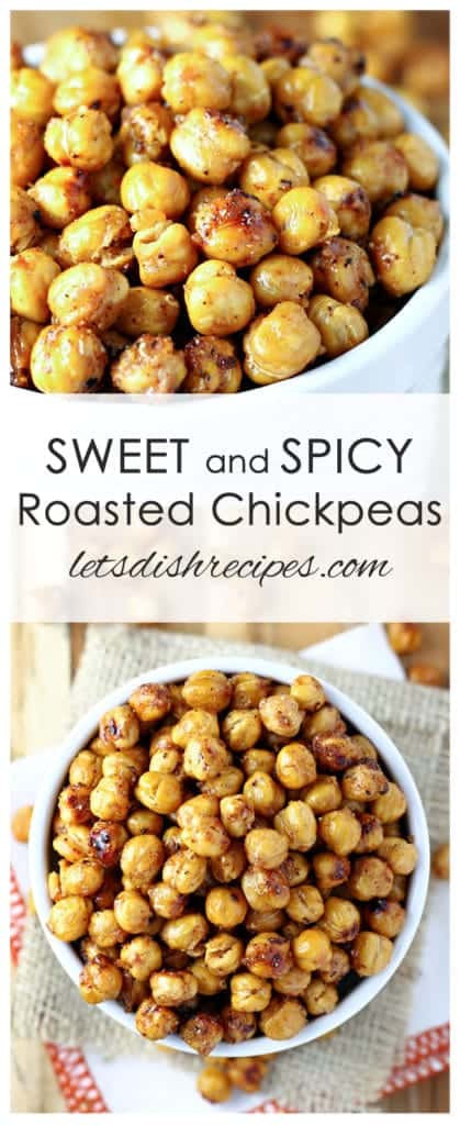 Sweet and Spicy Roasted Chickpeas