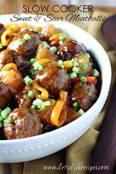 Slow Cooker Sweet and Sour Meatballs