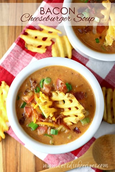 Slow Cooker Bacon Cheeseburger Soup