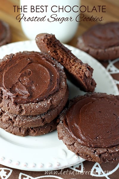 The Best Chocolate Frosted Sugar Cookies