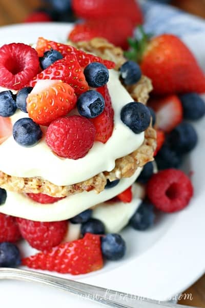 Berry Oatmeal Cookie Stacks