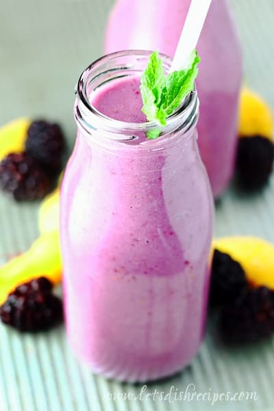 Blackberry Peach Pineapple Smoothie