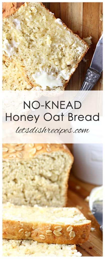 No-Knead Honey Oat Bread