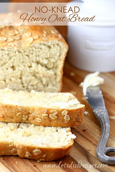 No-Knead Honey Oat Bread