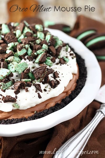 Oreo Mint Mousse Pie