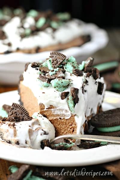 Oreo Mint Mousse Chocolate Pie