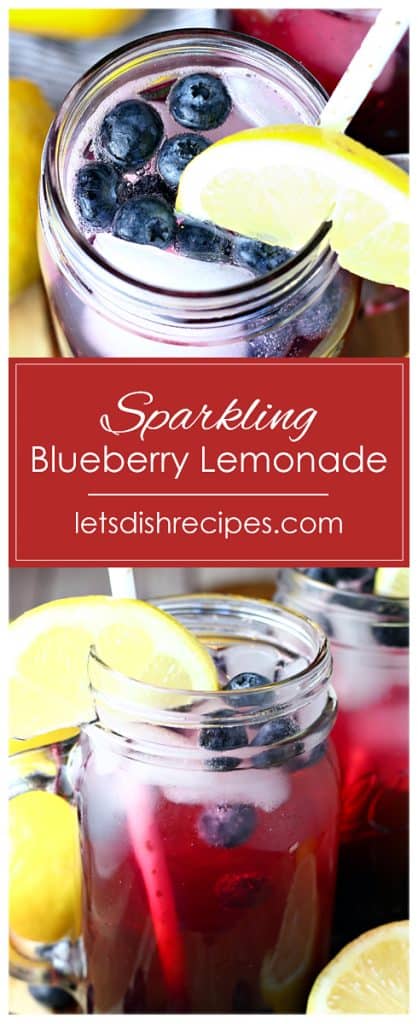 Sparkling Blueberry Lemonade