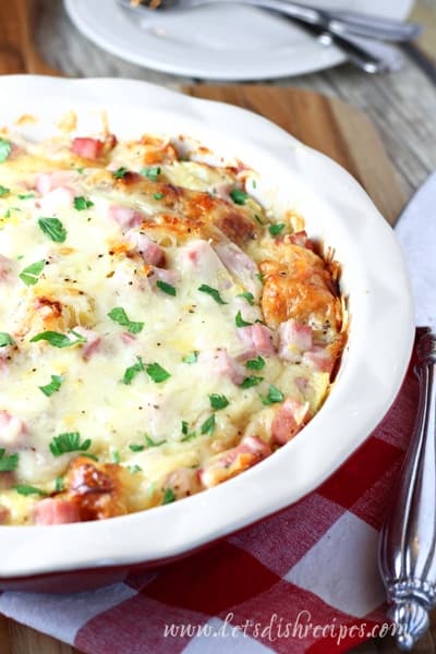 Ham Swiss Croissant Bake