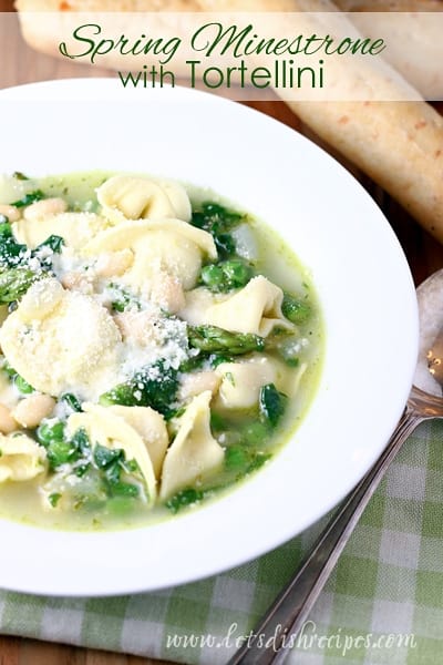 Spring Minestrone with Tortellini