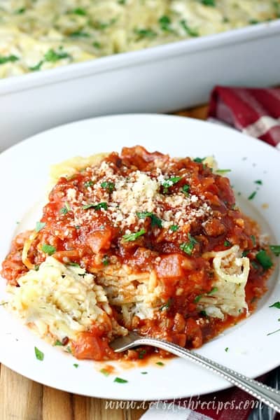 Baked Spaghetti Lasagna