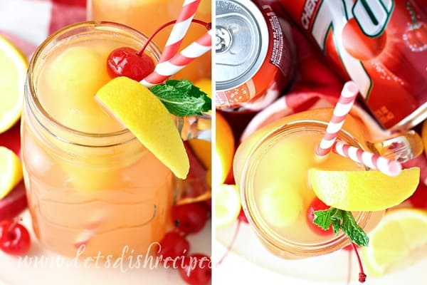 Sparkling Cherry Pineapple Lemonade