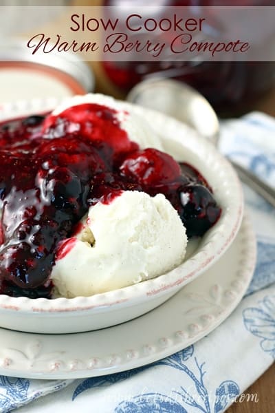 Slow Cooker Warm Berry Compote