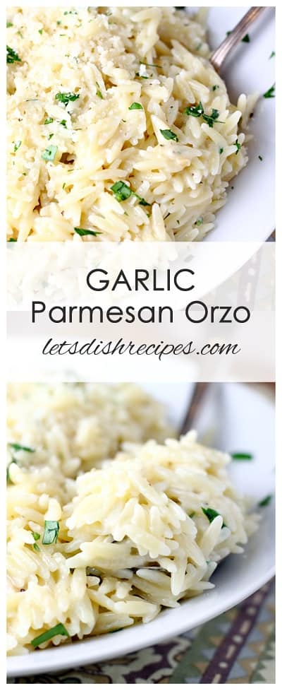 Garlic Parmesan Orzo