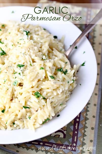 Garlic Parmesan Orzo