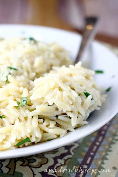 Garlic Parmesan Orzo