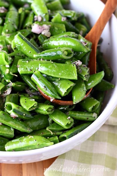 Snap Pea Poppy Seed Salad