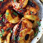 Grilled Pineapple Pepper Jelly Pork Chops