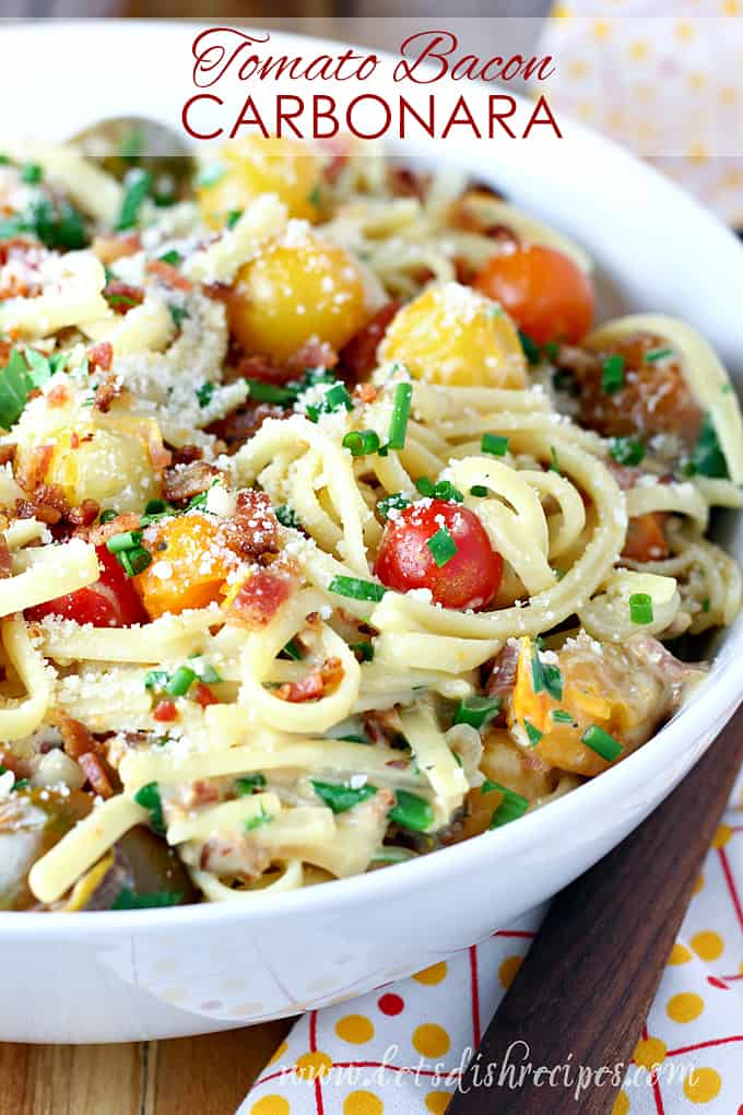 Tomato Bacon Carbonara