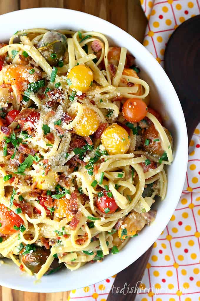 Tomato Bacon Carbonara