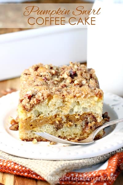 Pumpkin Swirl Sour Cream Coffee Cake