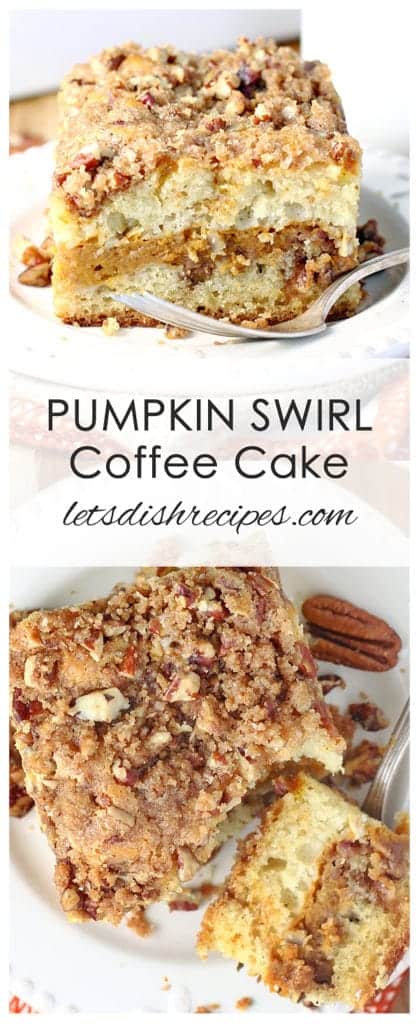 Pumpkin Swirl Sour Cream Coffee Cake