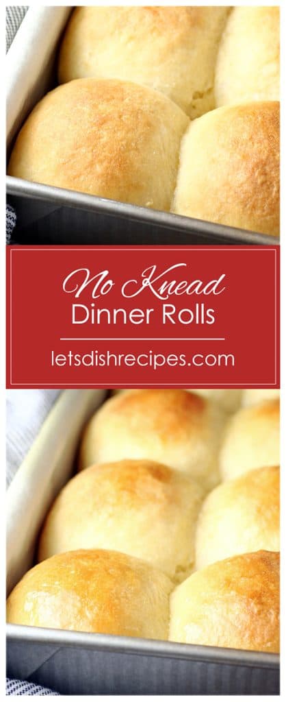 Fluffy No-Knead Dinner Rolls