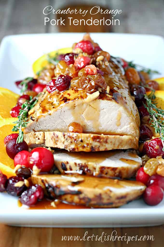 Slow Cooker Cranberry Orange Pork Tenderloin