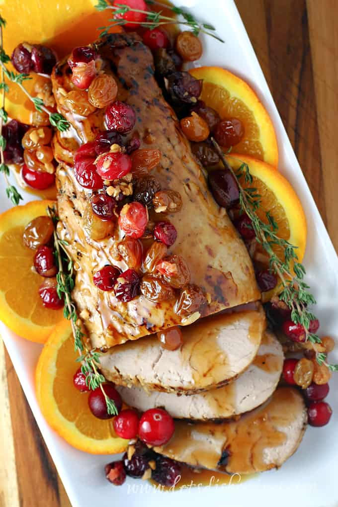 Slow Cooker Cranberry Orange Pork Tenderloin