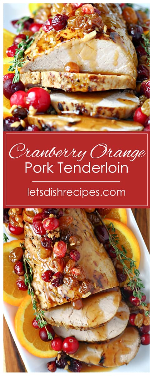 Slow Cooker Cranberry Orange Pork Tenderloin