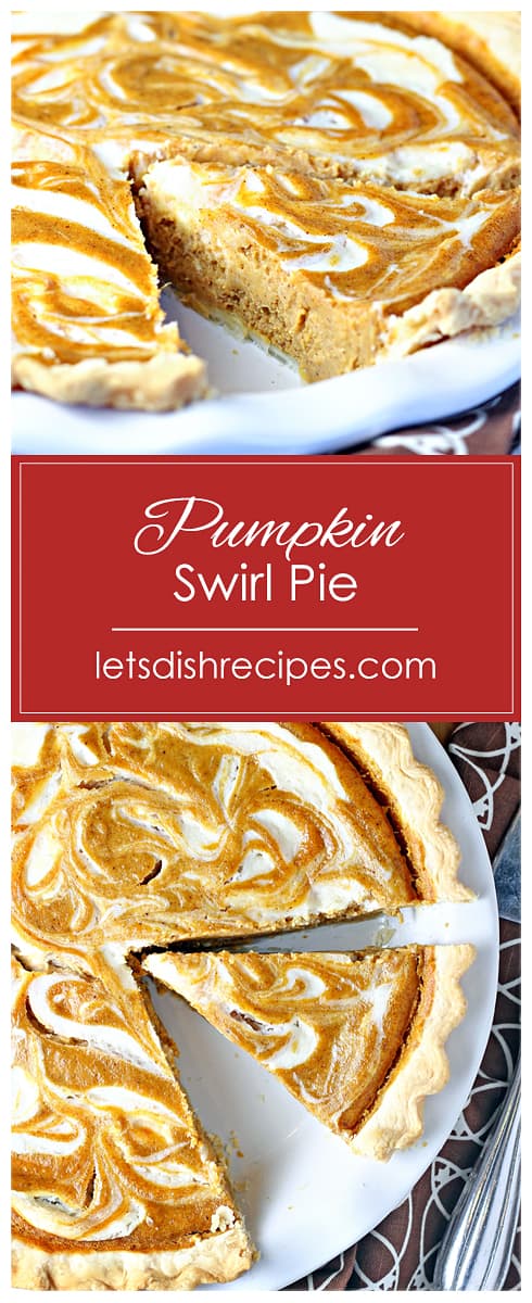 Pumpkin Cream Cheese Swirl Pie