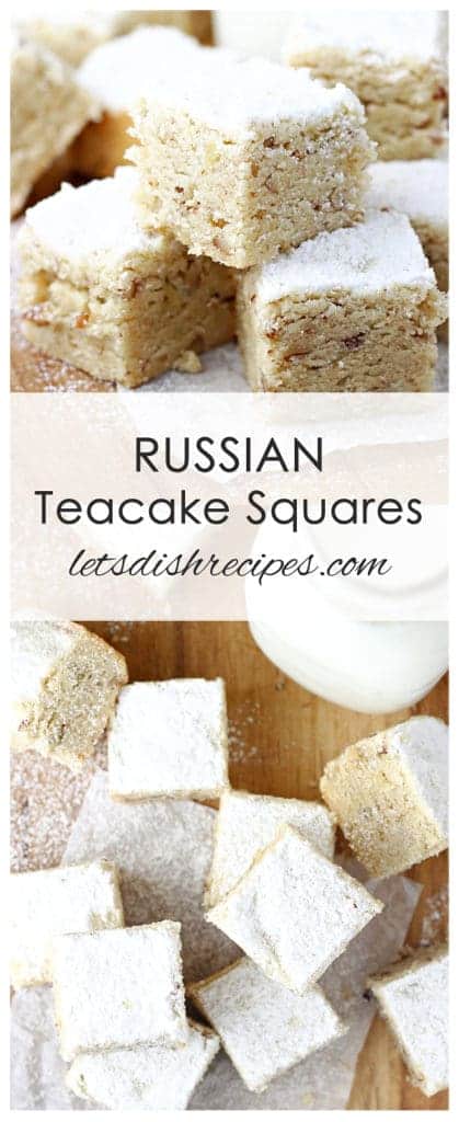 Russian Teacake Squares