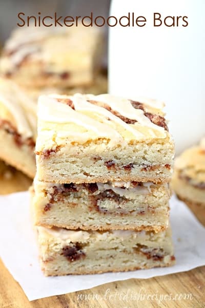 Snickerdoodle Cookie Bars